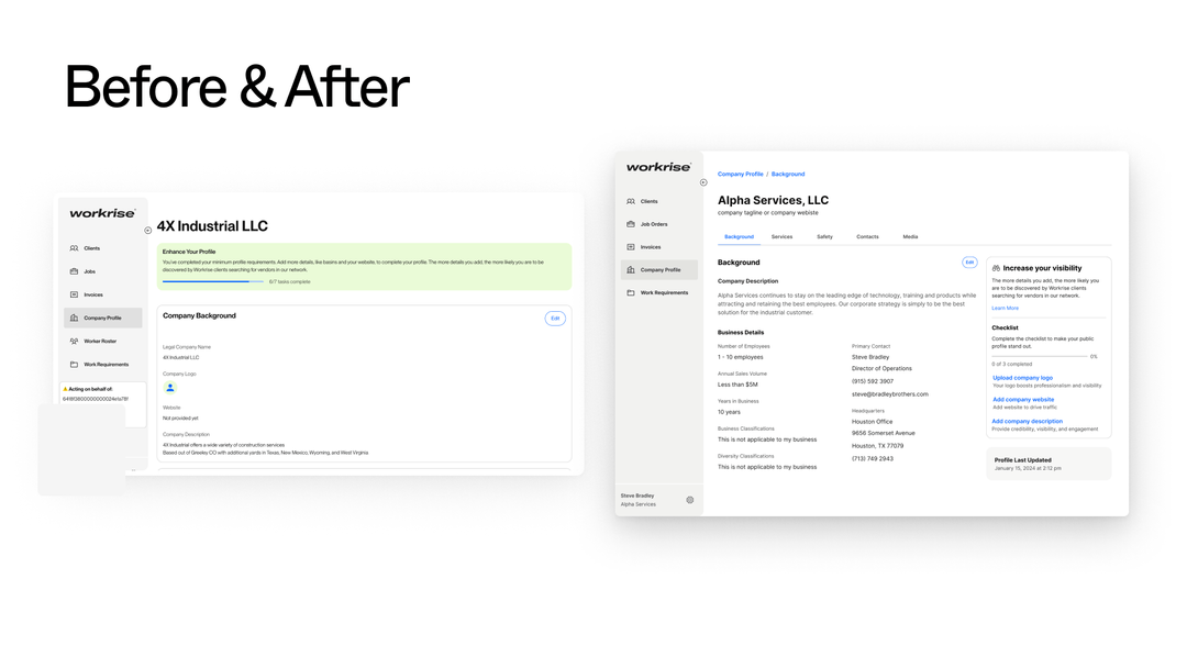 Hi-fi vendor profile redesign